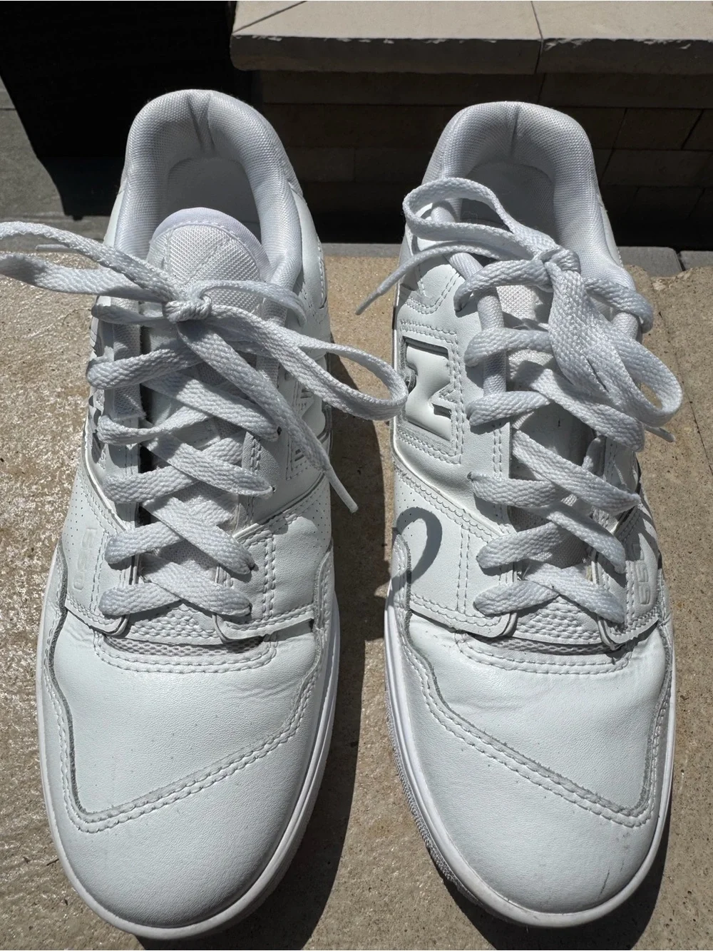 New Balance all white